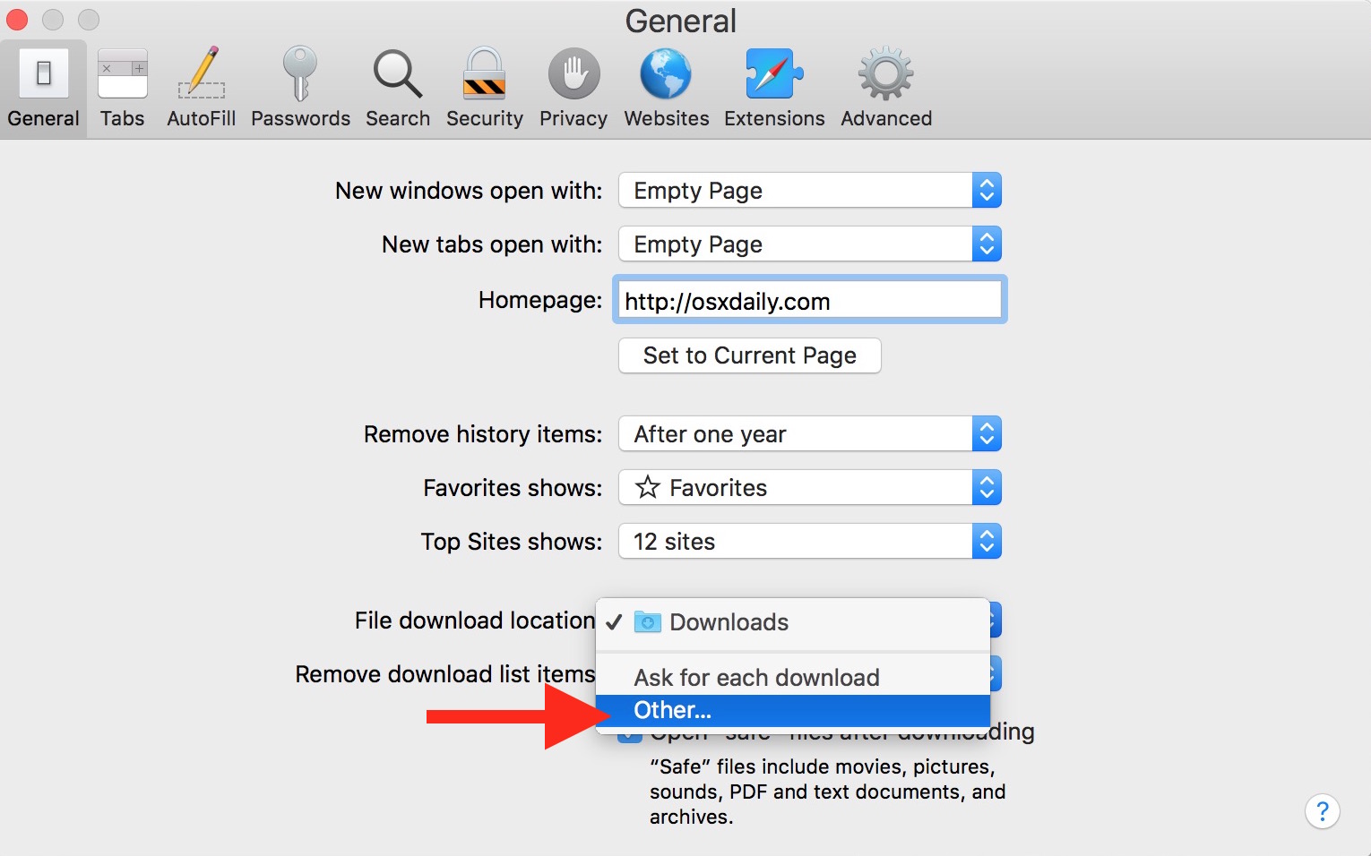 download settings for mac